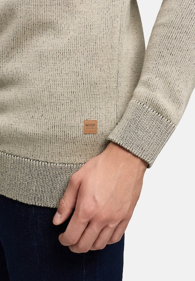 INDICODE JEANS Strickjacke 'INMassum' in stone, Produktansicht