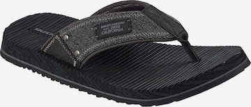 SKECHERS Zehentrenner 'Skechers Quill-sea Side' in Schwarz: Vorderseite