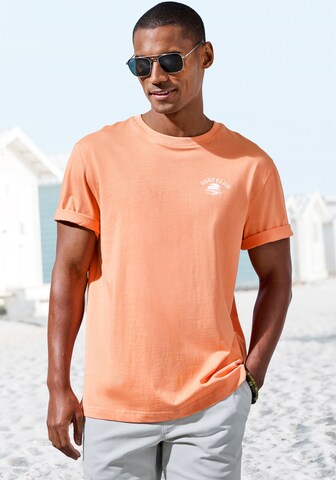 BEACH TIME Shirt in Orange