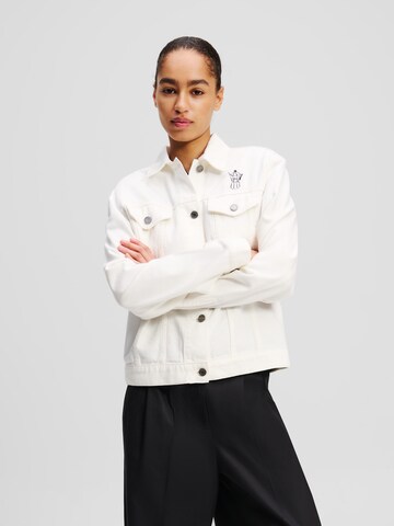 Giacca di mezza stagione 'KL x Jorge Parra' di Karl Lagerfeld in bianco: frontale