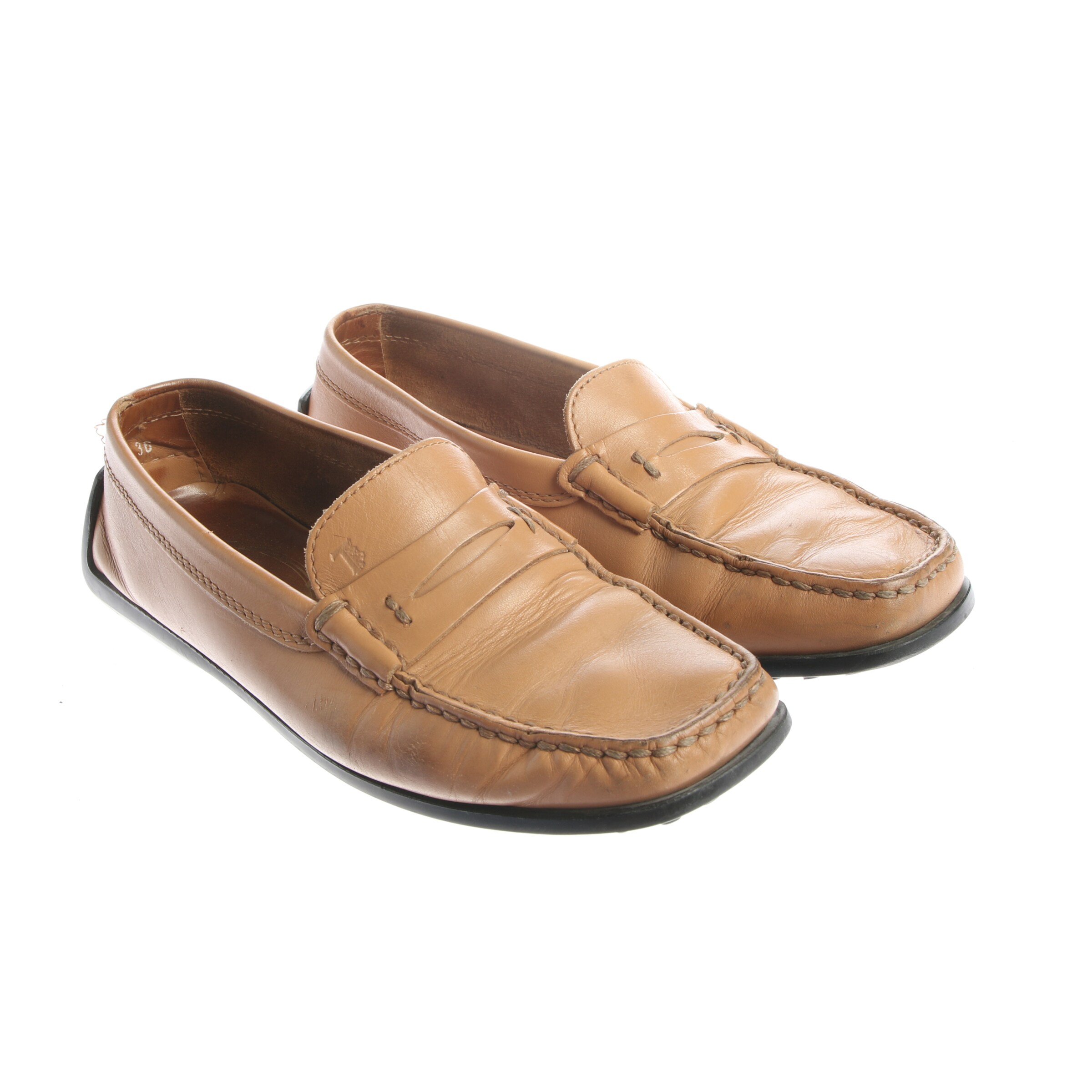 Tod's Flats & Loafers in 36 in Brown: front
