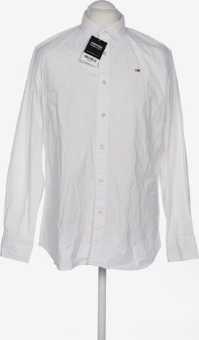 Tommy Jeans Button Up Shirt in XL in White: front
