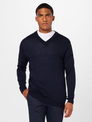 Matinique Пуловер 'Viggo' в синьо: отпред