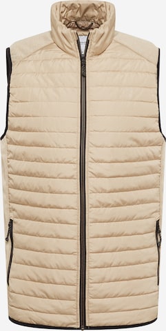 Gilet JACK & JONES en beige : devant