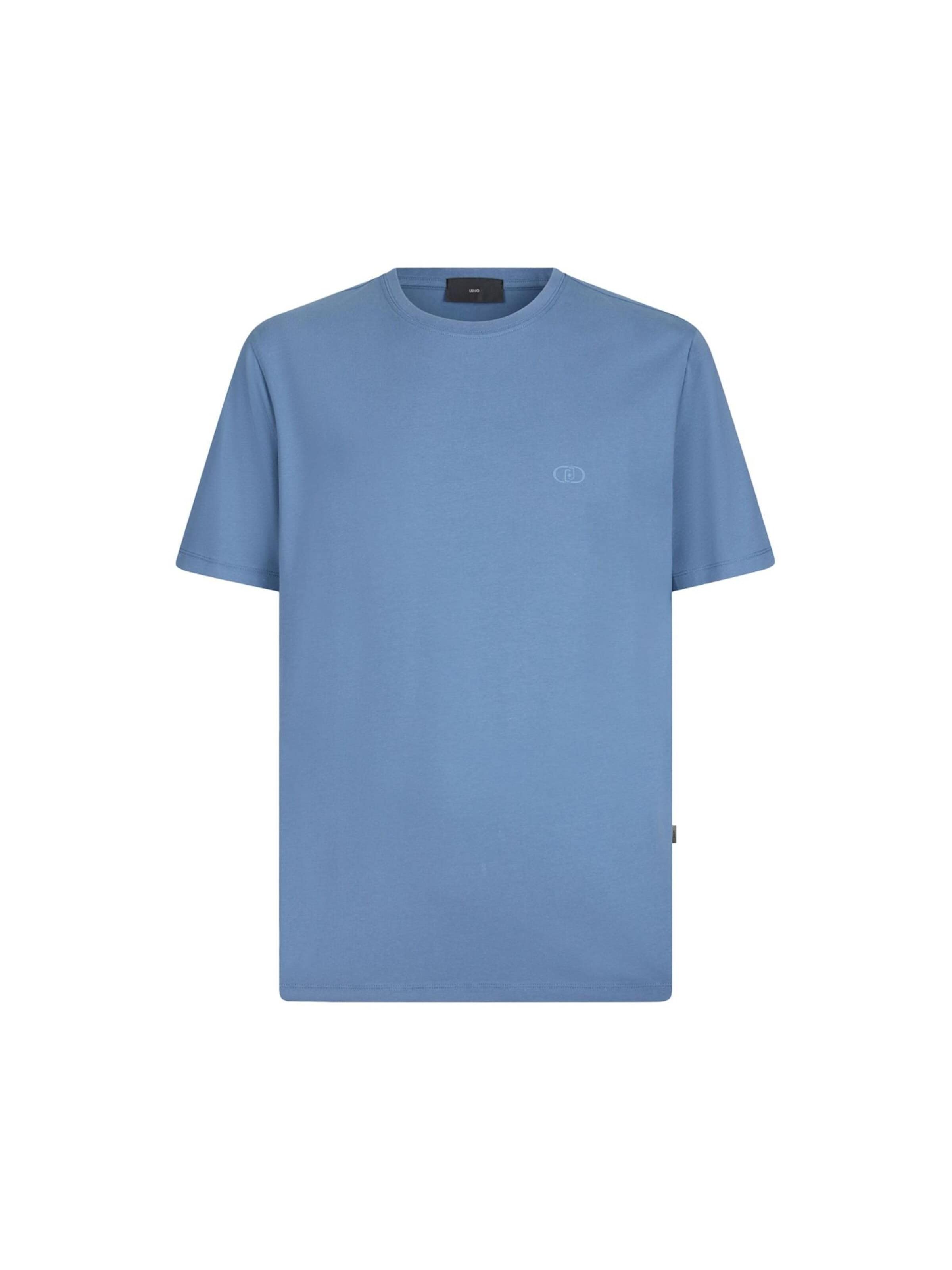 Liu Jo Shirt 'BASICCONTRA'‌‌‌‌‌‌ in Blau: Vorderseite