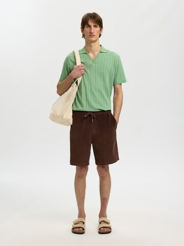 T-Shirt SELECTED en vert