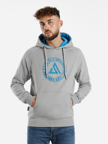 SPITZBUB Sweatshirt 'Tricircle' in Grey: front