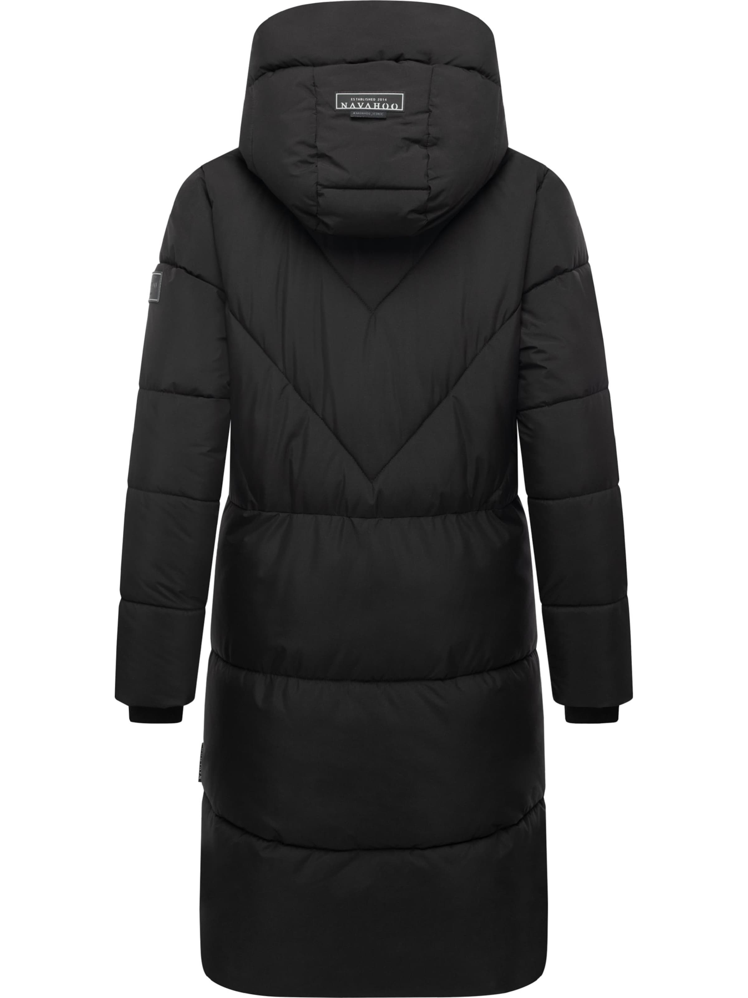 NAVAHOO Winter Coat 'Kältekuschel XIV' in Black