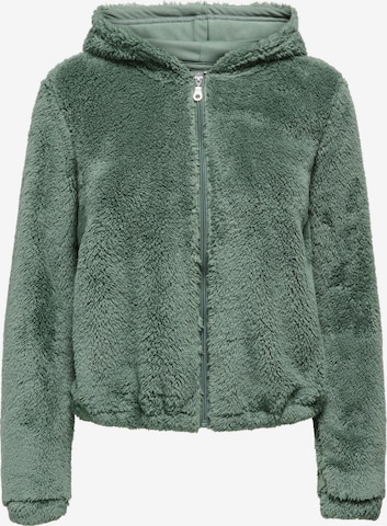 Veste en polaire 'ONPCas Fluf' ONLY PLAY en vert : devant