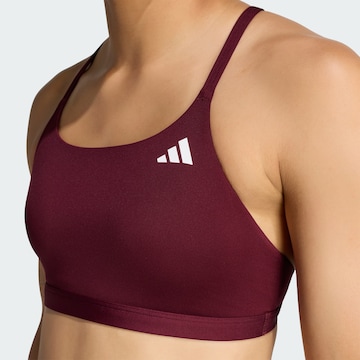 Bustino Reggiseno sportivo 'Optime Essentials' di ADIDAS PERFORMANCE in rosso