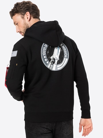 ALPHA INDUSTRIES Sweatshirt 'Space Shuttle' in Black