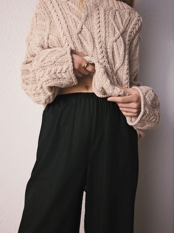 Wide Leg Pantalon Next en noir