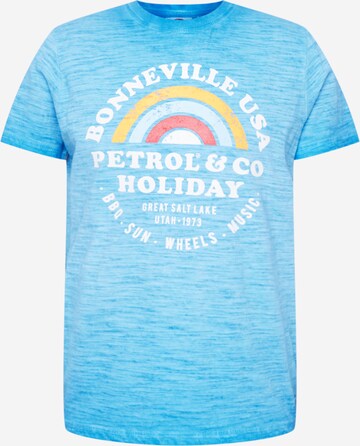 Petrol Industries Tričko – modrá: přední strana
