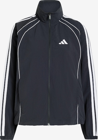 XS dydžio Džemperis treniruotėms 'Iconic' iš ADIDAS SPORTSWEAR, spalva – juoda / balta, Prekių apžvalga