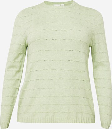 ONLY Carmakoma Sweater 'KATIA' in Green: front