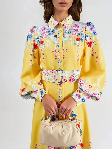 MSN Collection Maxi Kleid in Gelb