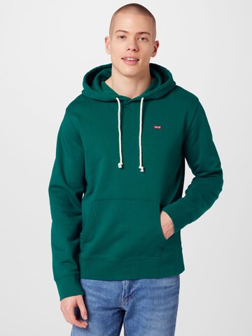 LEVI'S ® Regularny krój Bluzka sportowa 'Original Housemark Hoodie' w kolorze zielony: przód