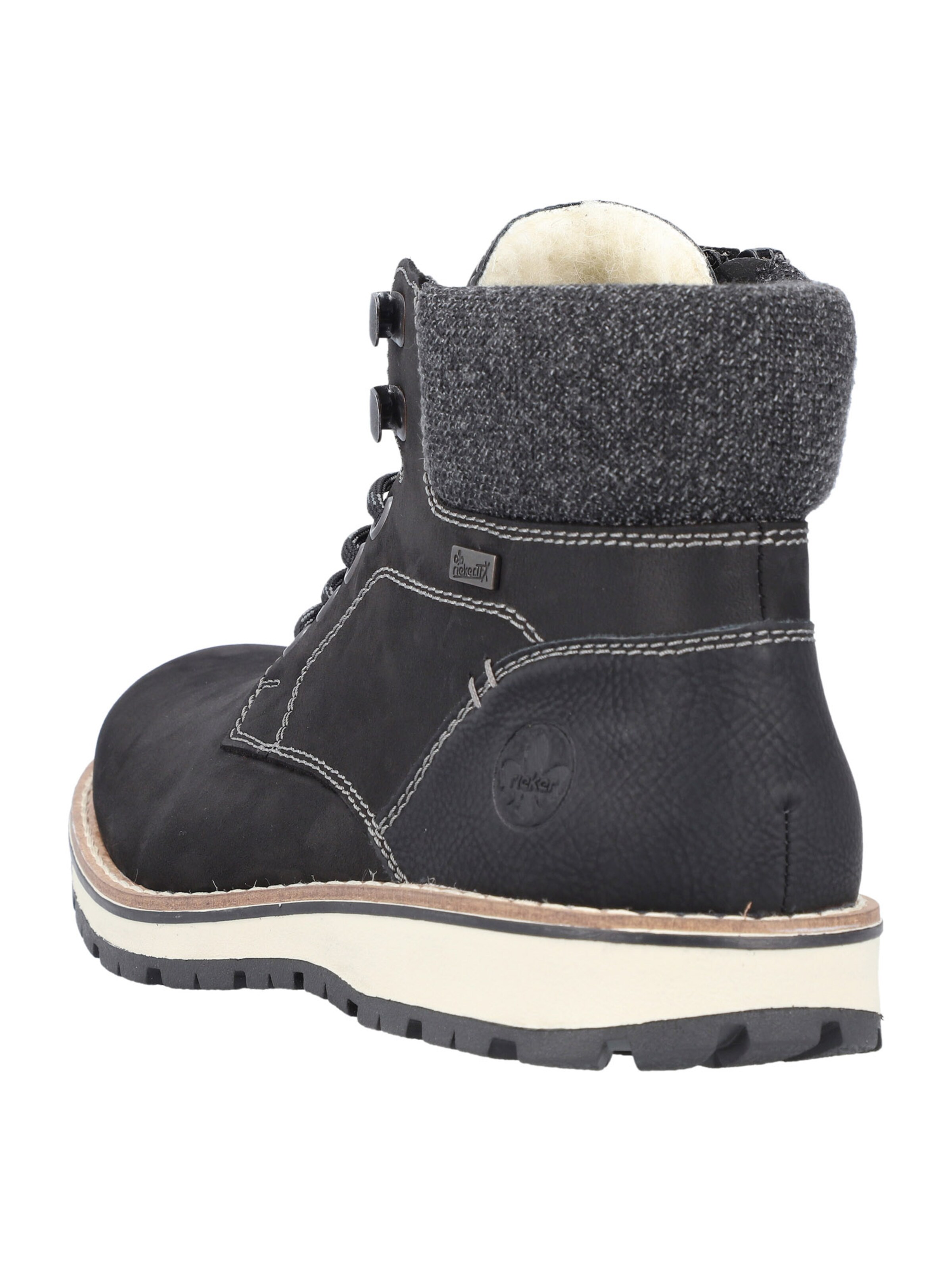 Rieker Veterboots in Zwart