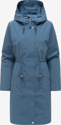 Parka mi-saison 'Zilandaa 16' MARIKOO en bleu : devant