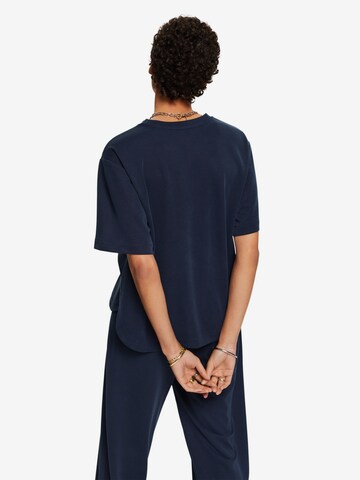 ESPRIT Oversized shirt in Blauw