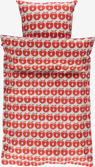 Småfolk Bettbezug 'Apfel' in rot / offwhite, Produktansicht