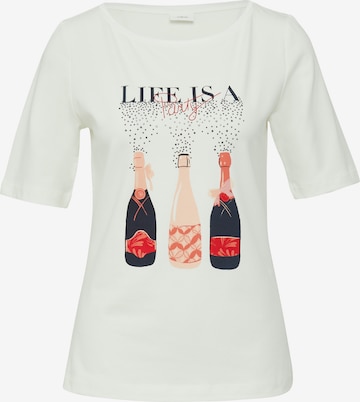 s.Oliver BLACK LABEL T-Shirt in Beige: Vorderseite