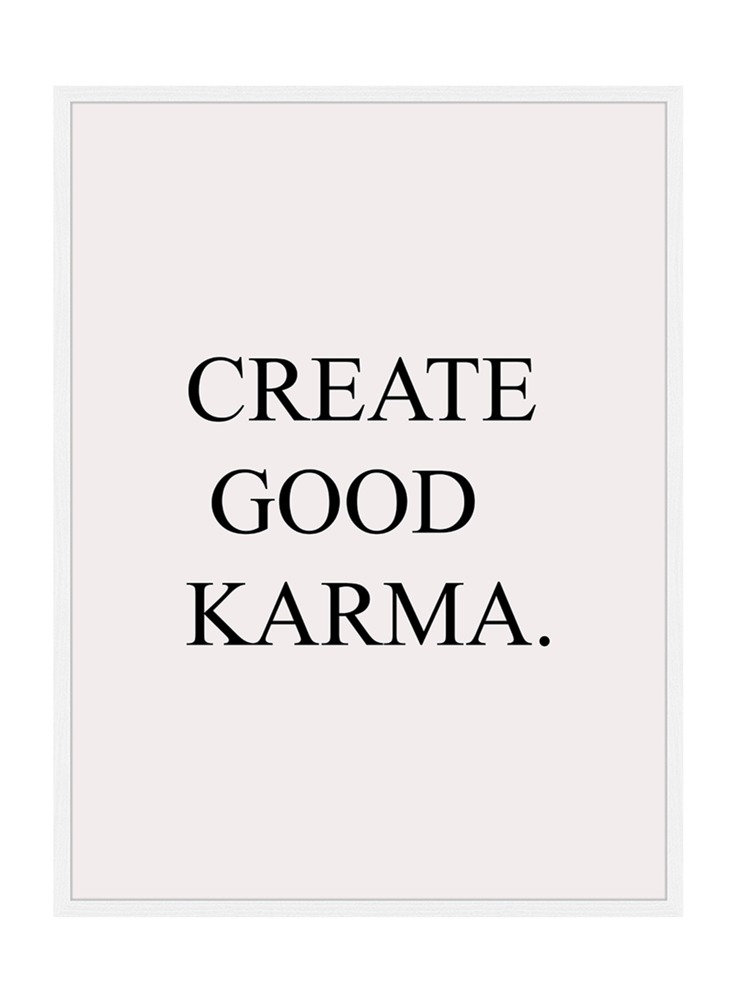 Liv Corday Bild 'Good Karma' in Weiß: Vorderseite