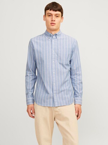 JACK & JONES Regular Fit Skjorte 'JPRBLUBrook' i blå: forside