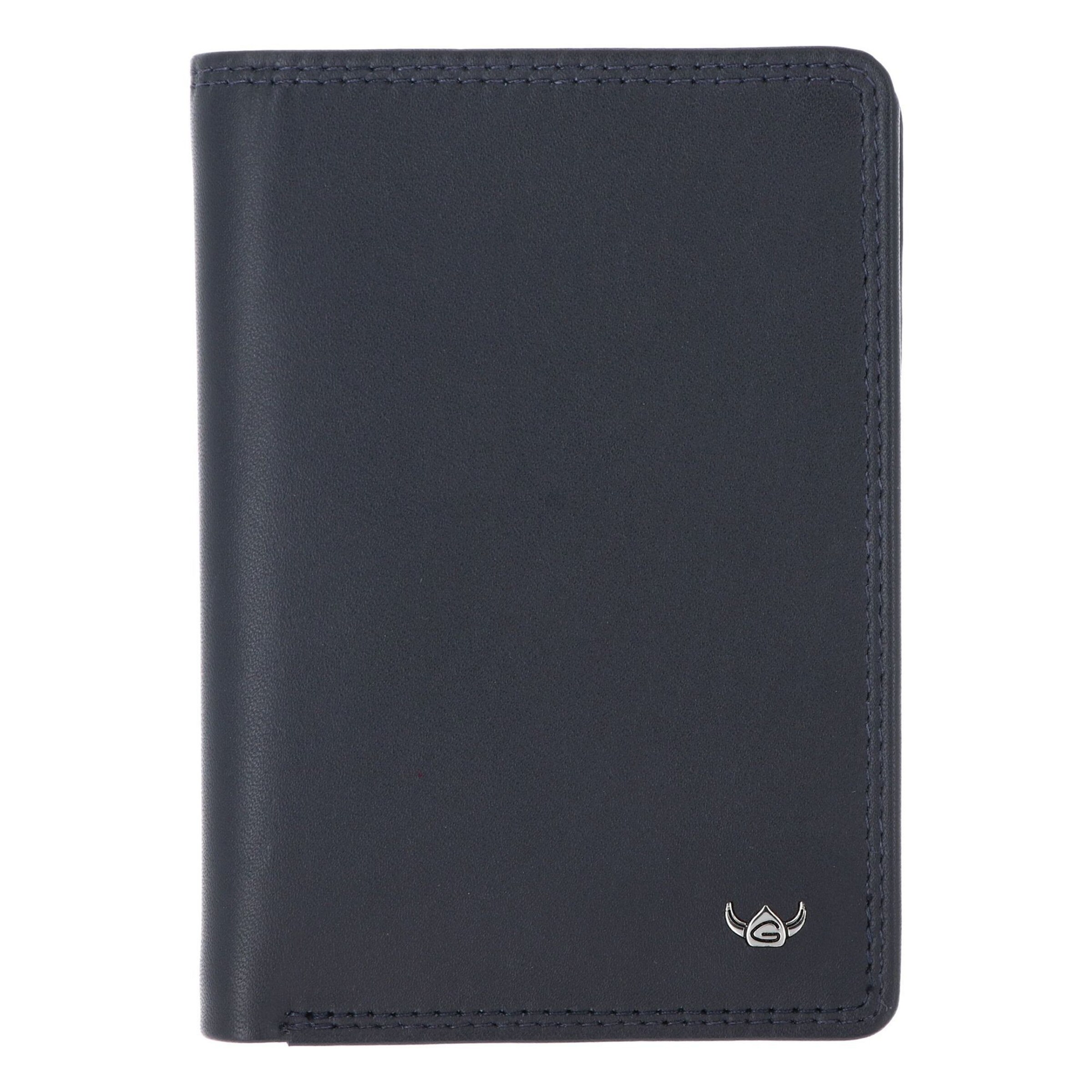 GOLDEN HEAD Wallet 'Polo' in Blue: front