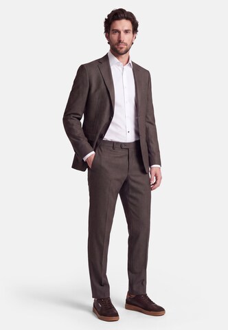 HECHTER PARIS Regular fit Business-colbert in Bruin
