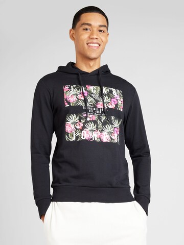 JACK & JONES - Sweatshirt 'CHILL' em preto: frente