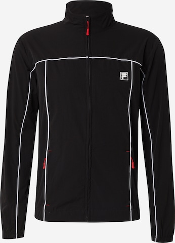 FILA Kurtka przejściowa 'LABOVE' w kolorze czarny: przód