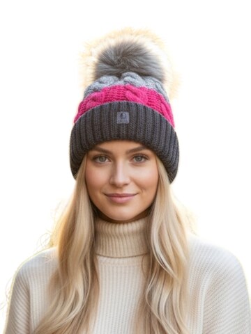 Kumixi Mütze 'Bommelmütze'‌‌‌ in Pink: Vorderseite
