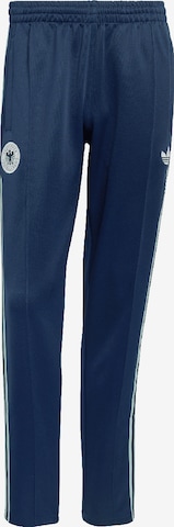 mėlyna ADIDAS PERFORMANCE Prigludęs Sportinės kelnės 'DFB': priekis