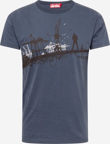 Derbe Shirt 'Hafenschiffer' in Blue: front