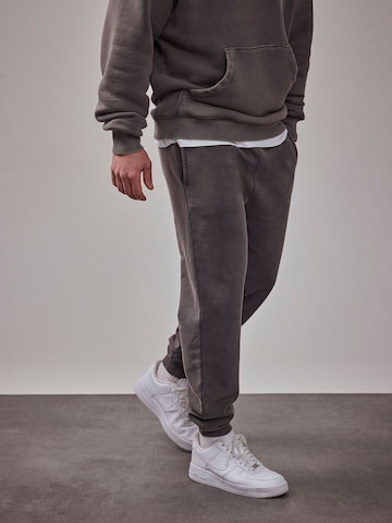 DAN FOX APPAREL Tapered Pants 'The Essential' in Grey: front