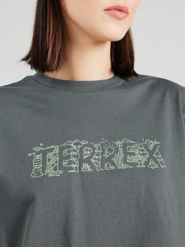 ADIDAS TERREX Функциональная футболка в Зеленый