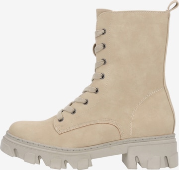 Palado Lace-Up Boots 'Lefkada 2' in Beige