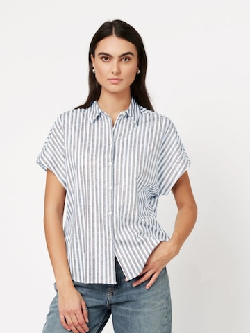 DESOTO Bluse 'Florine' in Blau: Vorderseite