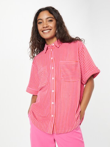 FRNCH PARIS Blouse 'JODY' in Roze: voorkant