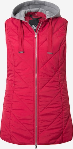 Ulla Popken Bodywarmer in Rood: voorkant