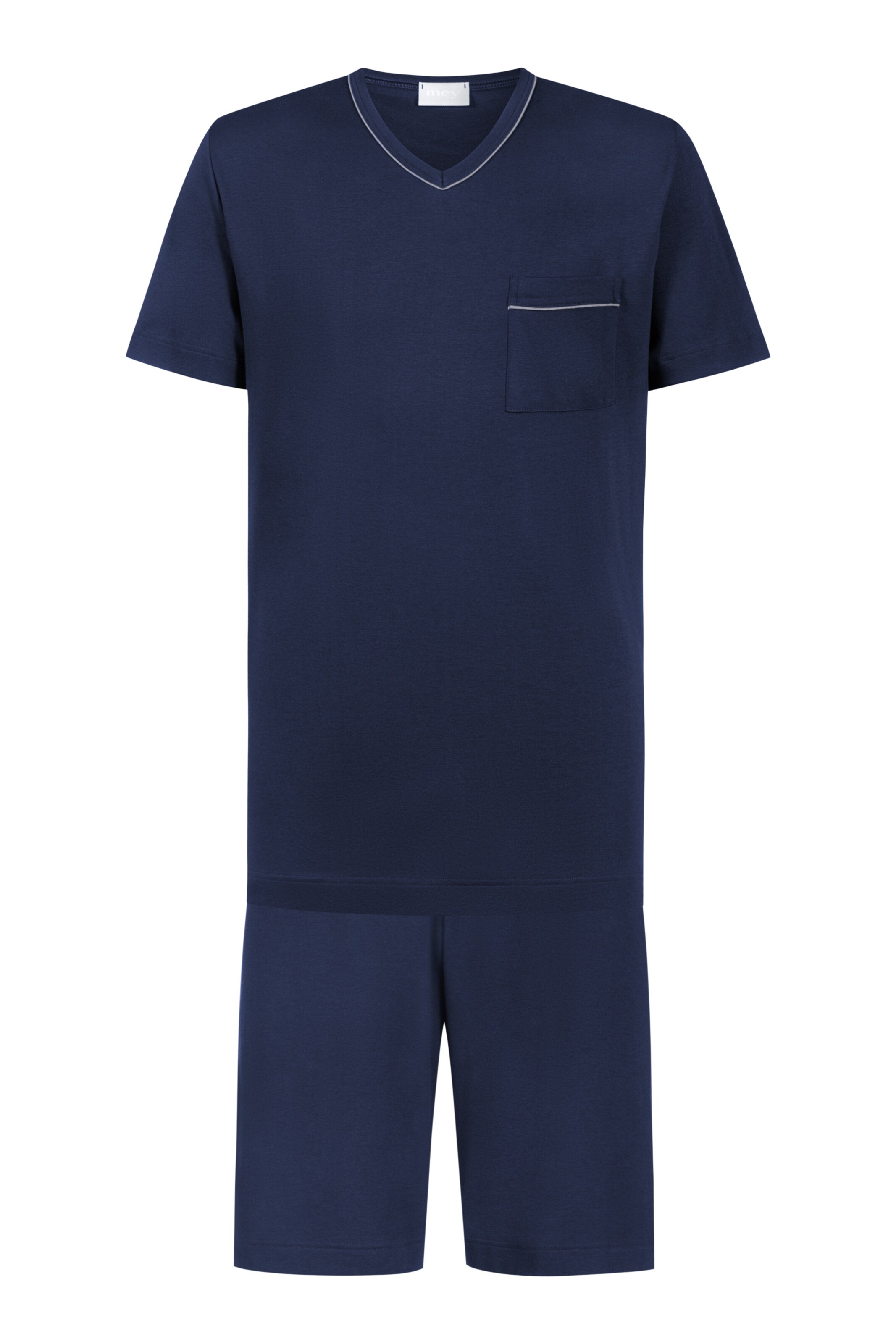 Mey Pyjama kort 'Pure Night' in Blauw: voorkant