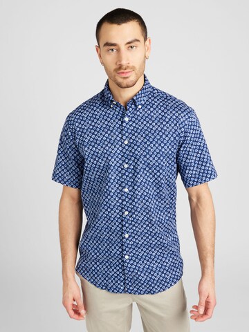 Jack's Regular fit Button Up Shirt in Blue: front