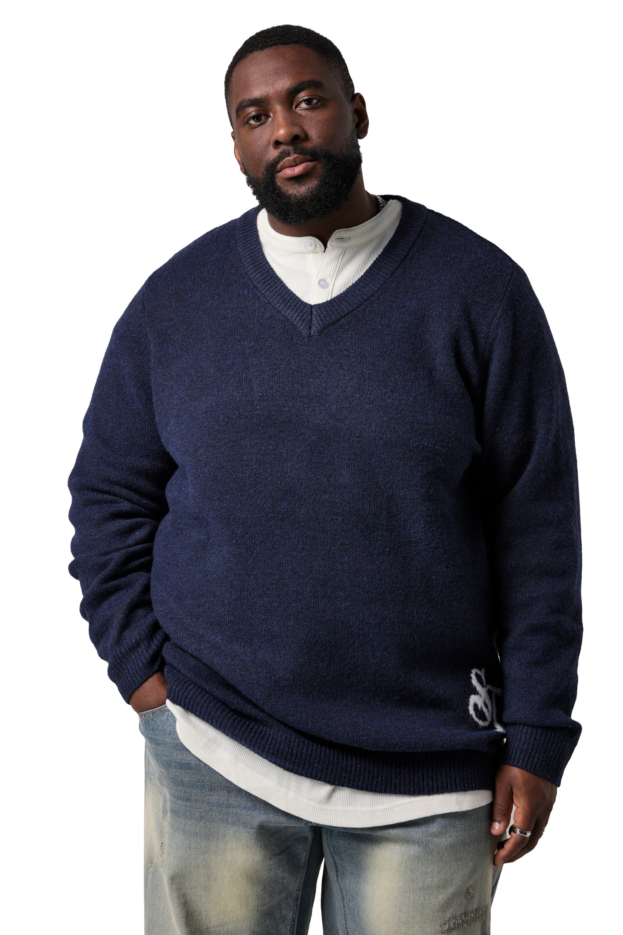 STHUGE Pullover in Blau: Vorderseite