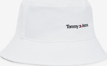Tommy Jeans Hat in White: front