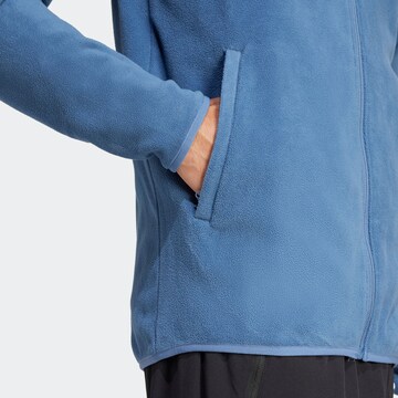 ADIDAS TERREX Athletic Fleece Jacket 'Ess' in Blue