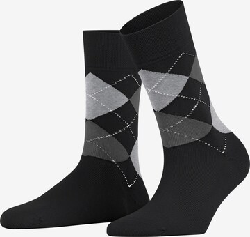 FALKE Socken 'Sensitive Argyle' in Schwarz: Vorderseite
