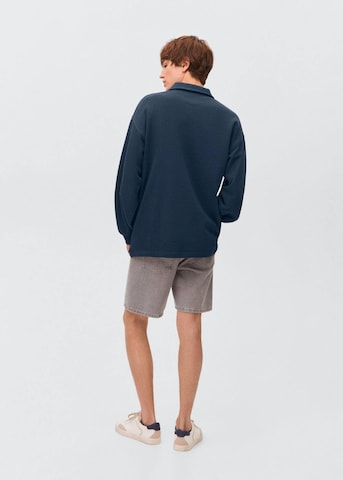 MANGO TEEN Sweatshirt 'Zipp' in Blau