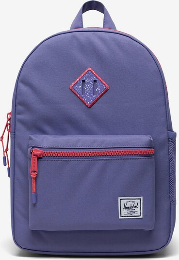 Herschel Backpack 'Heritage Youth' in mottled blue / Blood red / White, Item view
