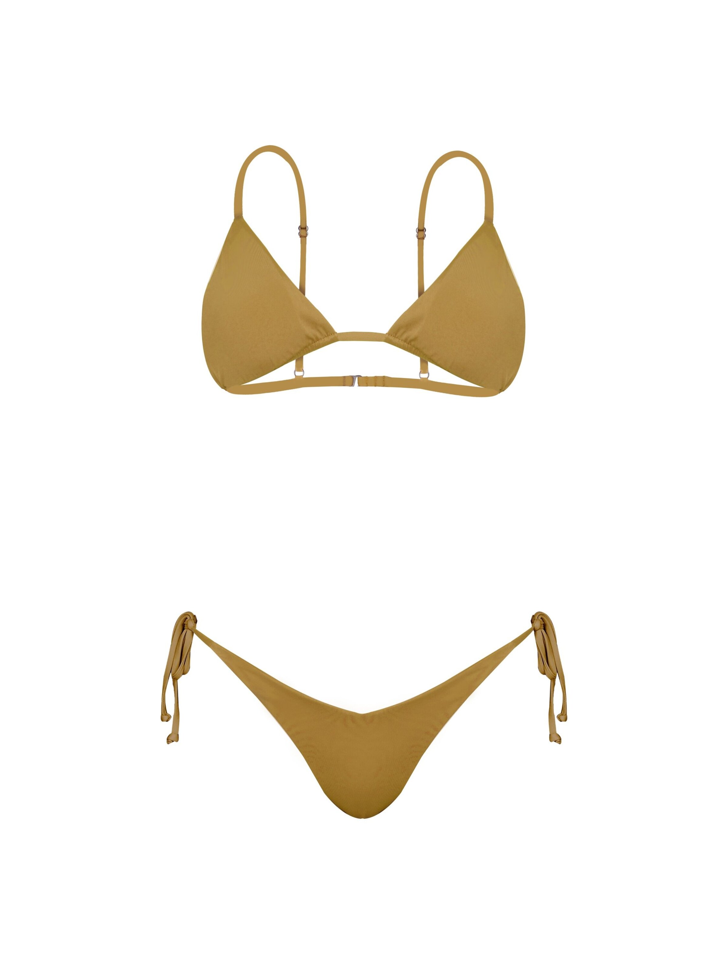 Kadoo Triangel Bikini 'ECONYL® Amber Nectare 2-tlg. Set' in Braun: Vorderseite